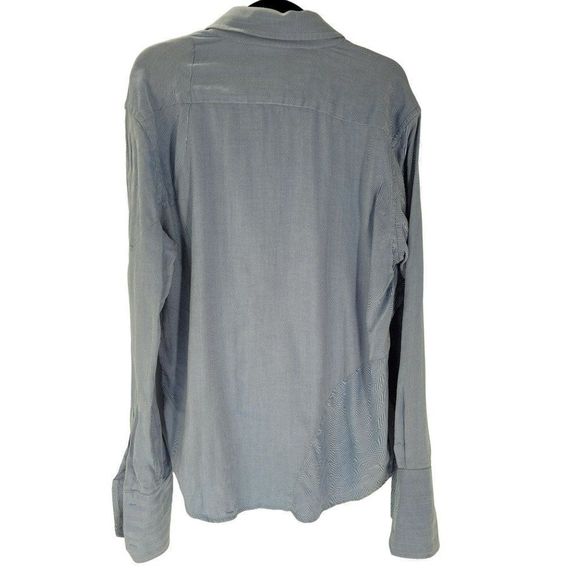 Robert Graham Button Down Blue Chevron Mens XL Signature Fun Funky Sleeves - Picture 3 of 7